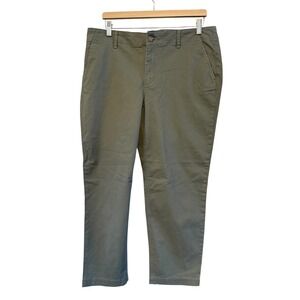 Women's "The Slim" LOFT Sage Green Size 12 Smart Casual Comfort Chino Pants